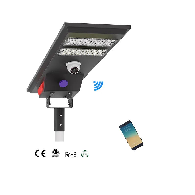 SS06 Solar Street Light Lifepo4 baterie s CCTV kamerou